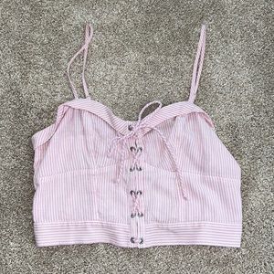 American Eagle Light Pink Tank Top